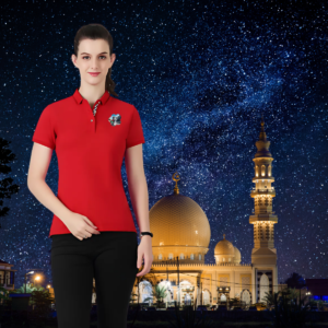 Elegant & Empowered Women’s Polo 'Resistant Feline'