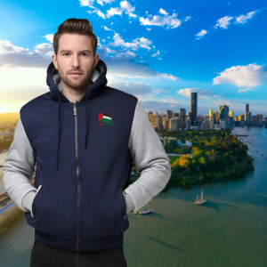 Hoodie Jacket of Solidarity 'Colors of Courage'