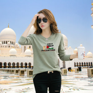 Loose-Fit Long-Sleeve T-Shirt for 'Palestinian Power'