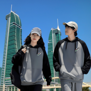 Casual Two-Tone Unisex Hoodie 'Arrow of Hope'