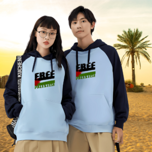 Casual Two-Tone Unisex Hoodie 'Dream of Justice'