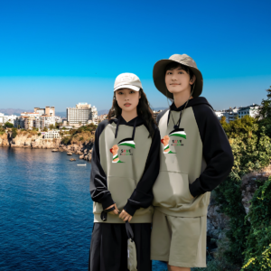 Casual Two-Tone Unisex Hoodie 'The Anthem of Hope'