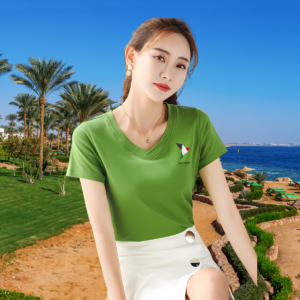 Short-Sleeve V-Neck T-Shirt 'A Flight for Justice'