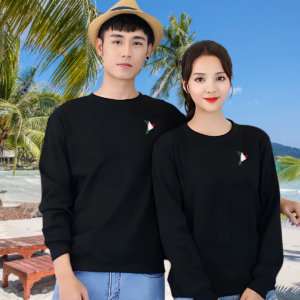 Sporty Cotton Sweatshirt  'The Bird of Peace'