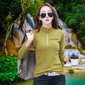 High-Neck Pullover with Zipper 'Visual Unity'