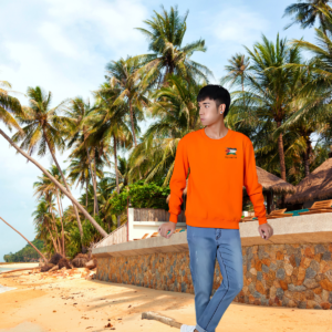 Sporty Cotton Sweatshirt  'Tears and Resistance'