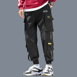 Casual Men's Cargo Pants 'Script of Courage'