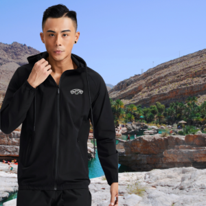 Casual Hooded Sweatshirt 'Script of Courage'