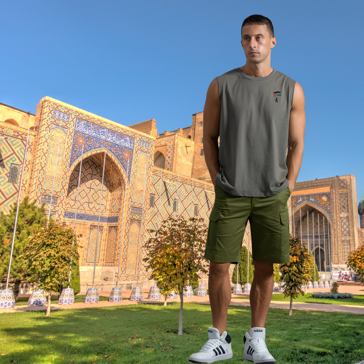 Men's Sport Tank Top 'Unity Horizon' – Image 2