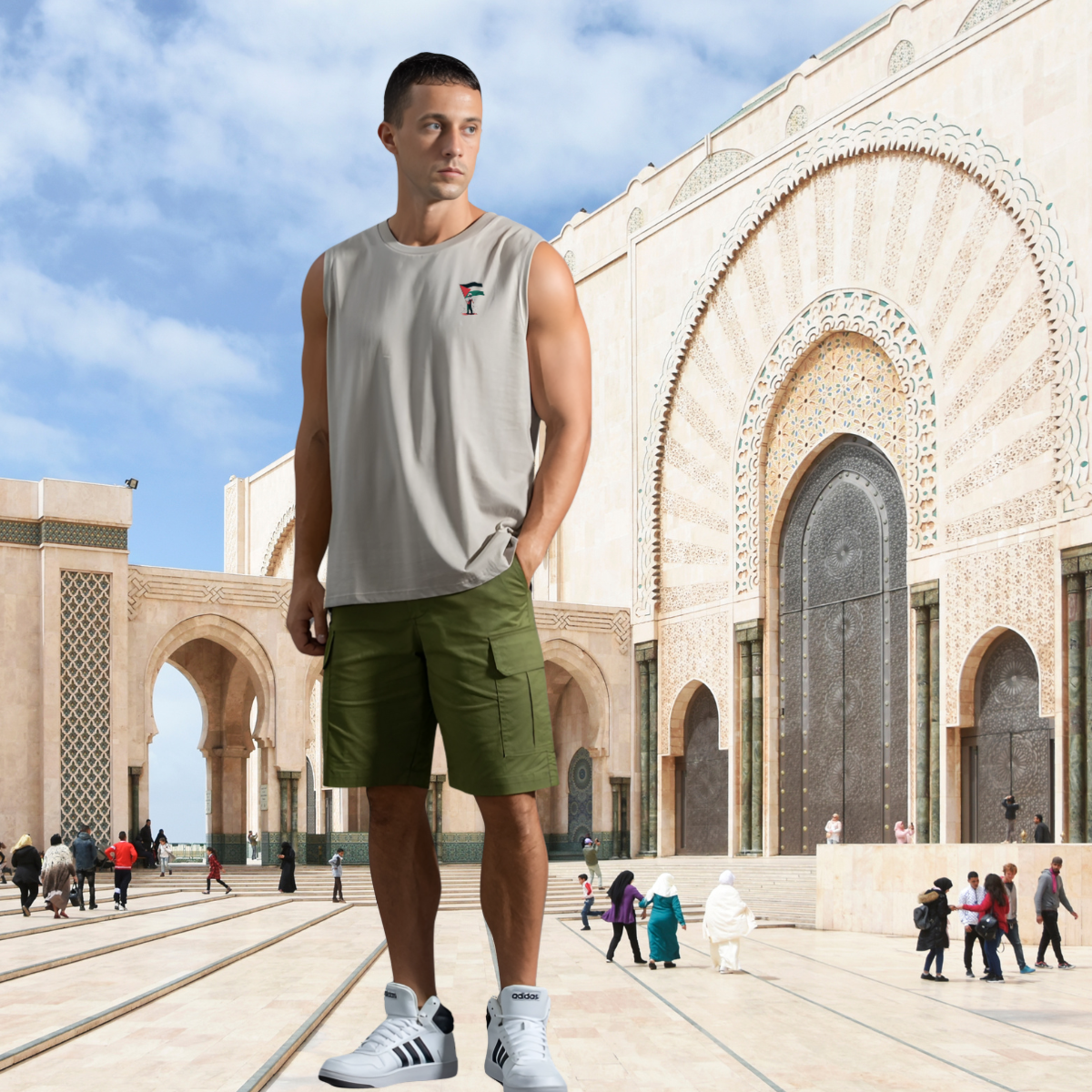 Men's Sport Tank Top 'Unity Horizon' – Image 10