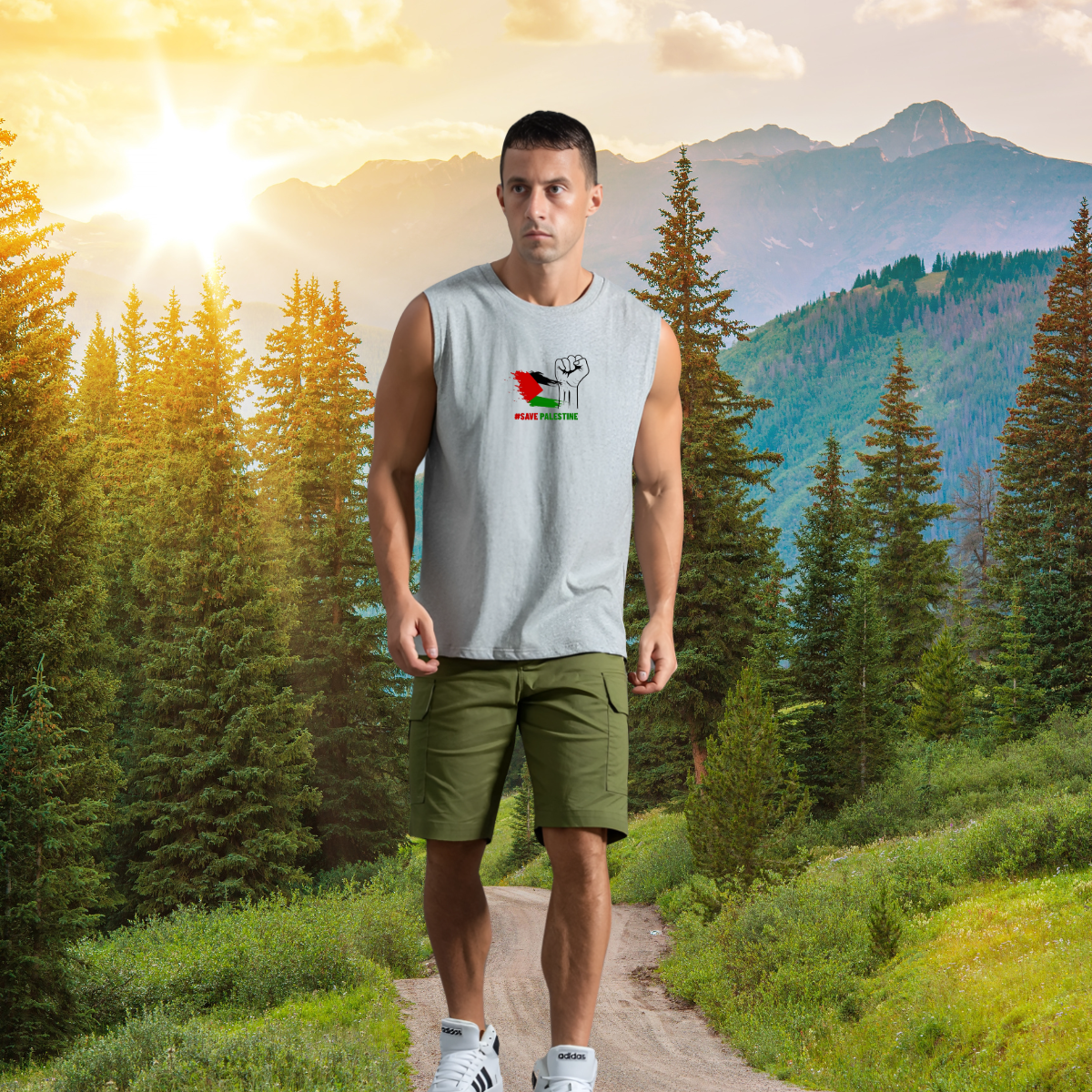 Men's Sport Tank Top 'Unity and Bravery' – Image 12