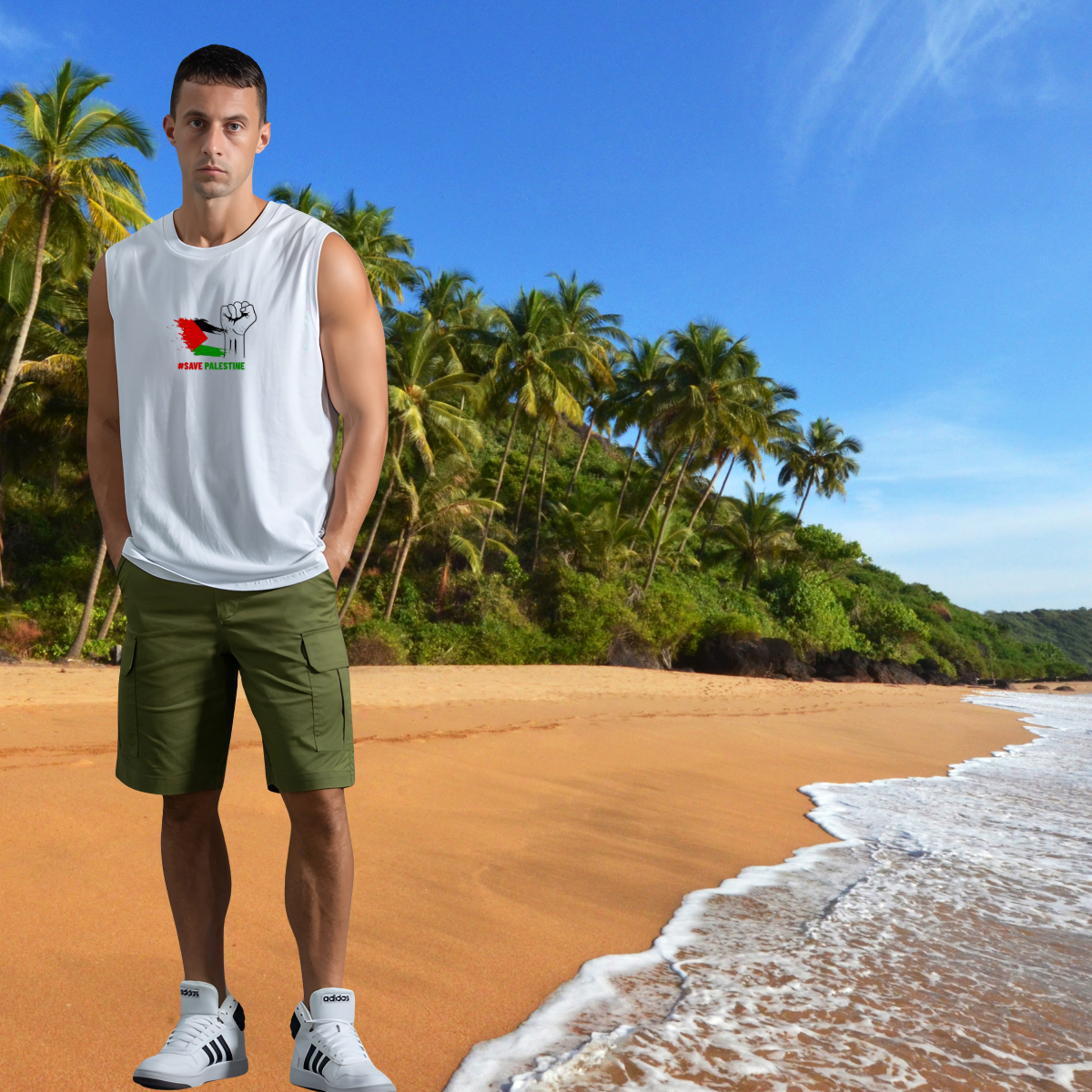 Men's Sport Tank Top 'Unity and Bravery' – Image 13