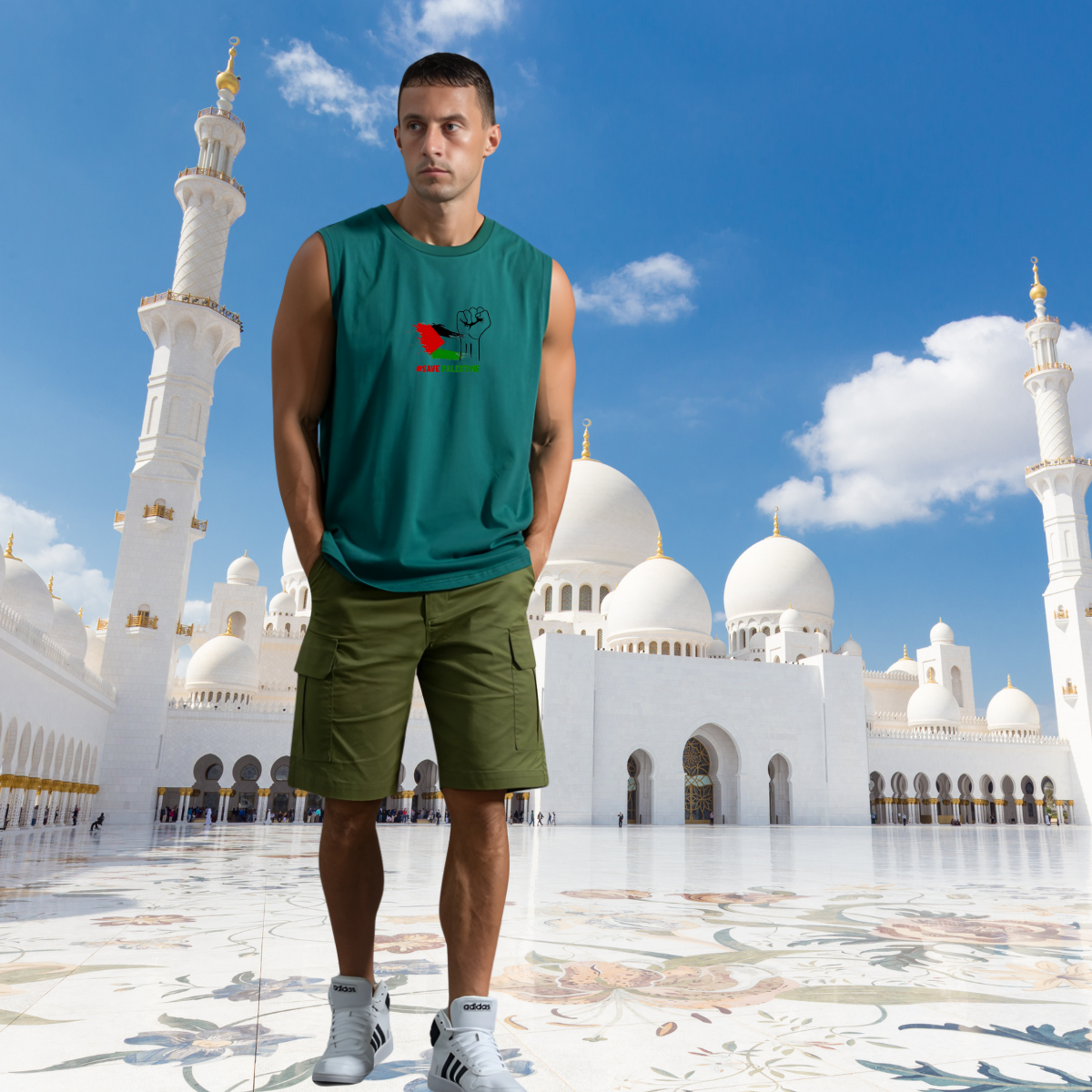 Men's Sport Tank Top 'Unity and Bravery' – Image 7