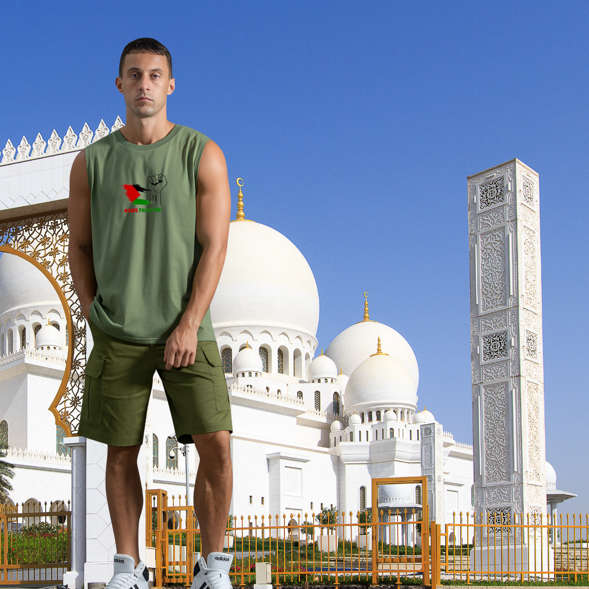 Men's Sport Tank Top 'Unity and Bravery'