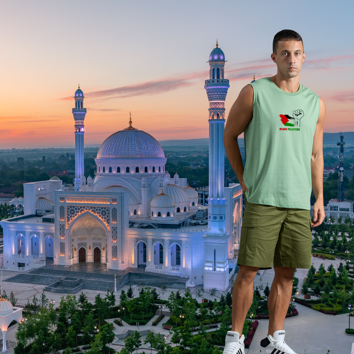 Men's Sport Tank Top 'Unity and Bravery' – Image 9