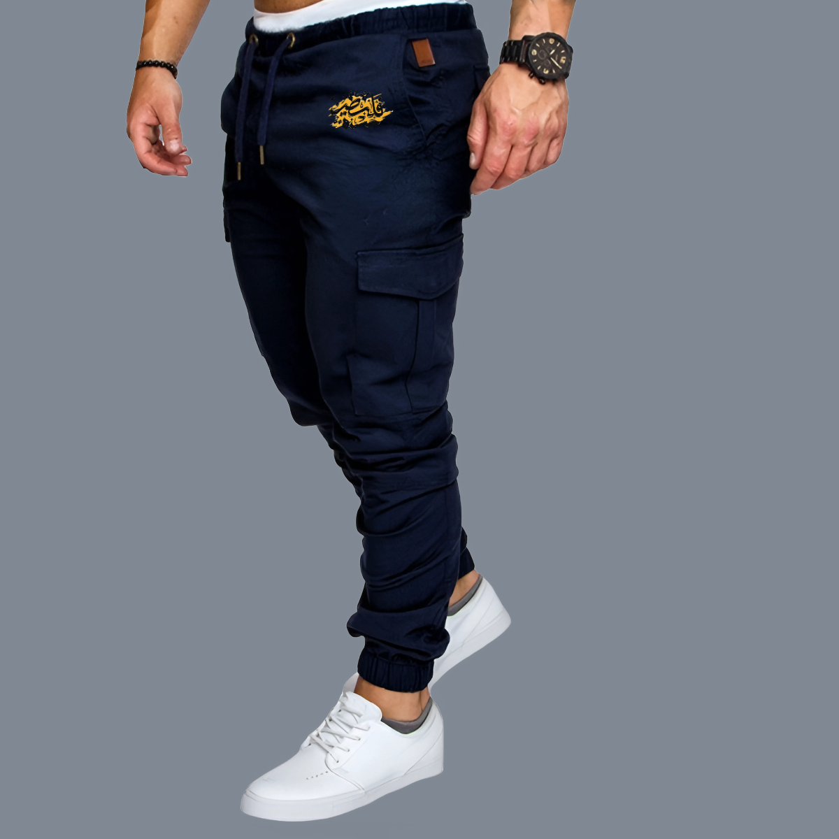 Casual Cargo Pants 'Letters of Freedom' – Image 4