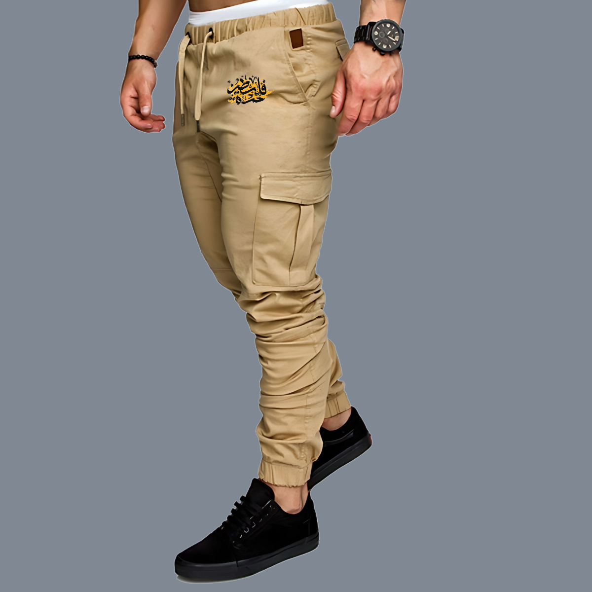 Casual Cargo Pants 'Letters of Freedom' – Image 5
