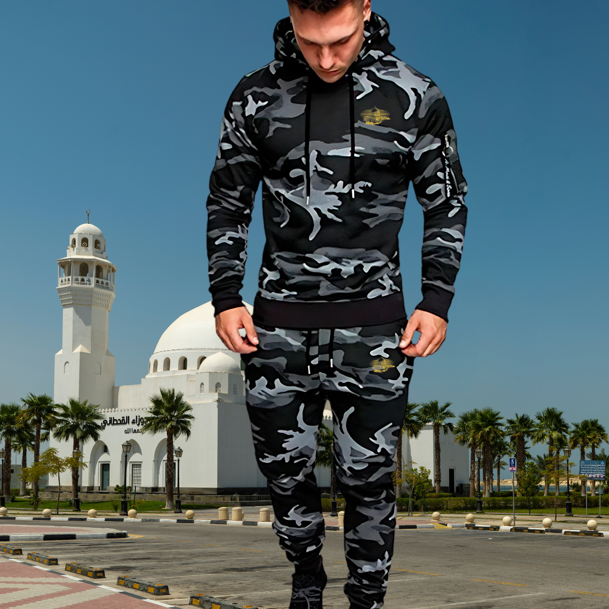 Men's Tracksuit 'Illuminated Al-Aqsa' – Image 4