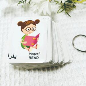 Arabic-English Flashcards – 70 Bilingual Cards, 140 Words for Kids